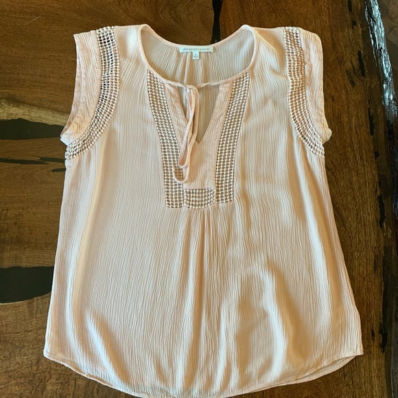 Danielrainn Peach Sleeveless Tank Summer Top - Picture 7 of 11